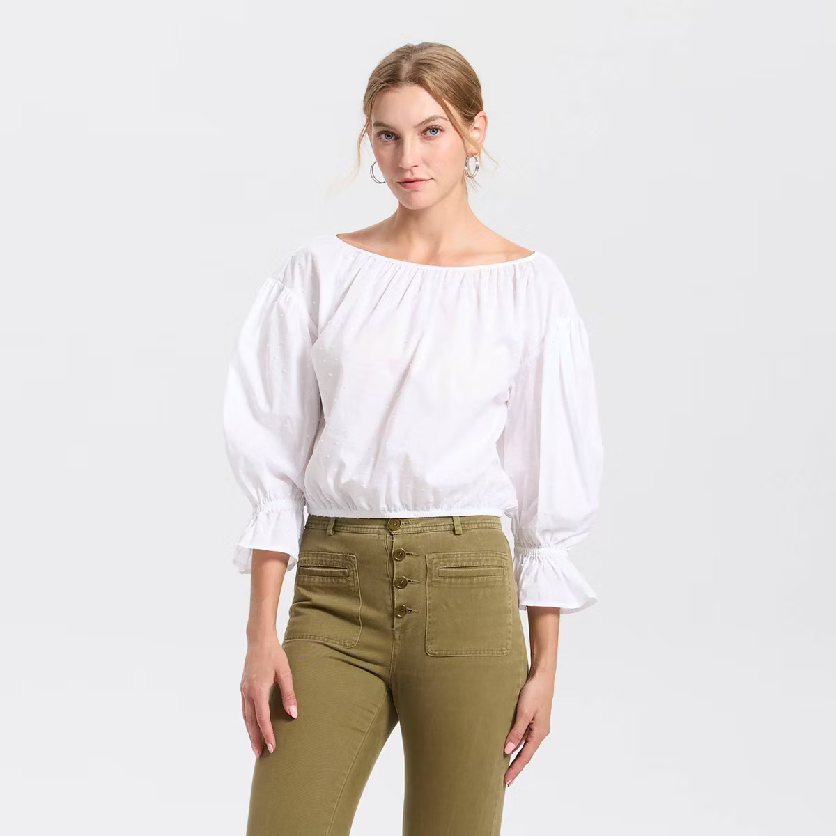 Women's Puff Long Sleeve Blouse - Universal Thread™ | Target