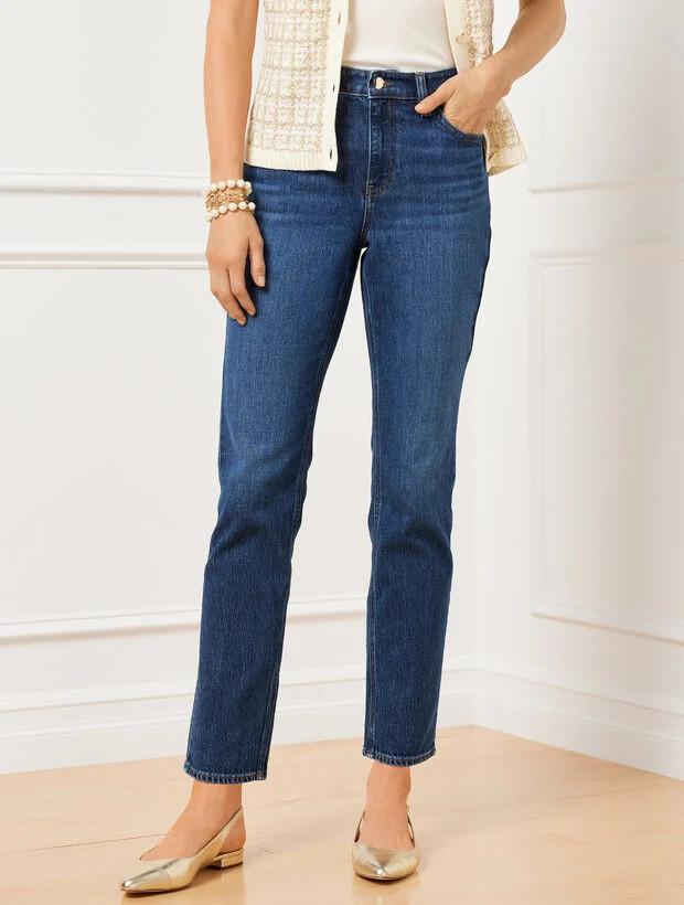 Slim Straight Ankle Jeans - Bettina Wash | Talbots