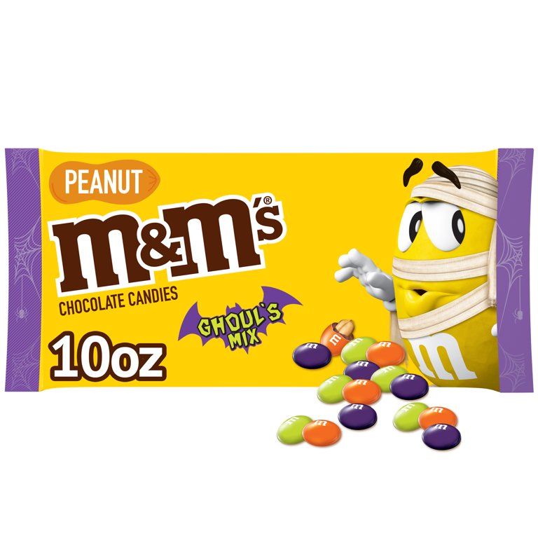 M&M'S Peanut Milk Chocolate Ghoul's Mix Halloween Chocolate Candy-10oz | Walmart (US)