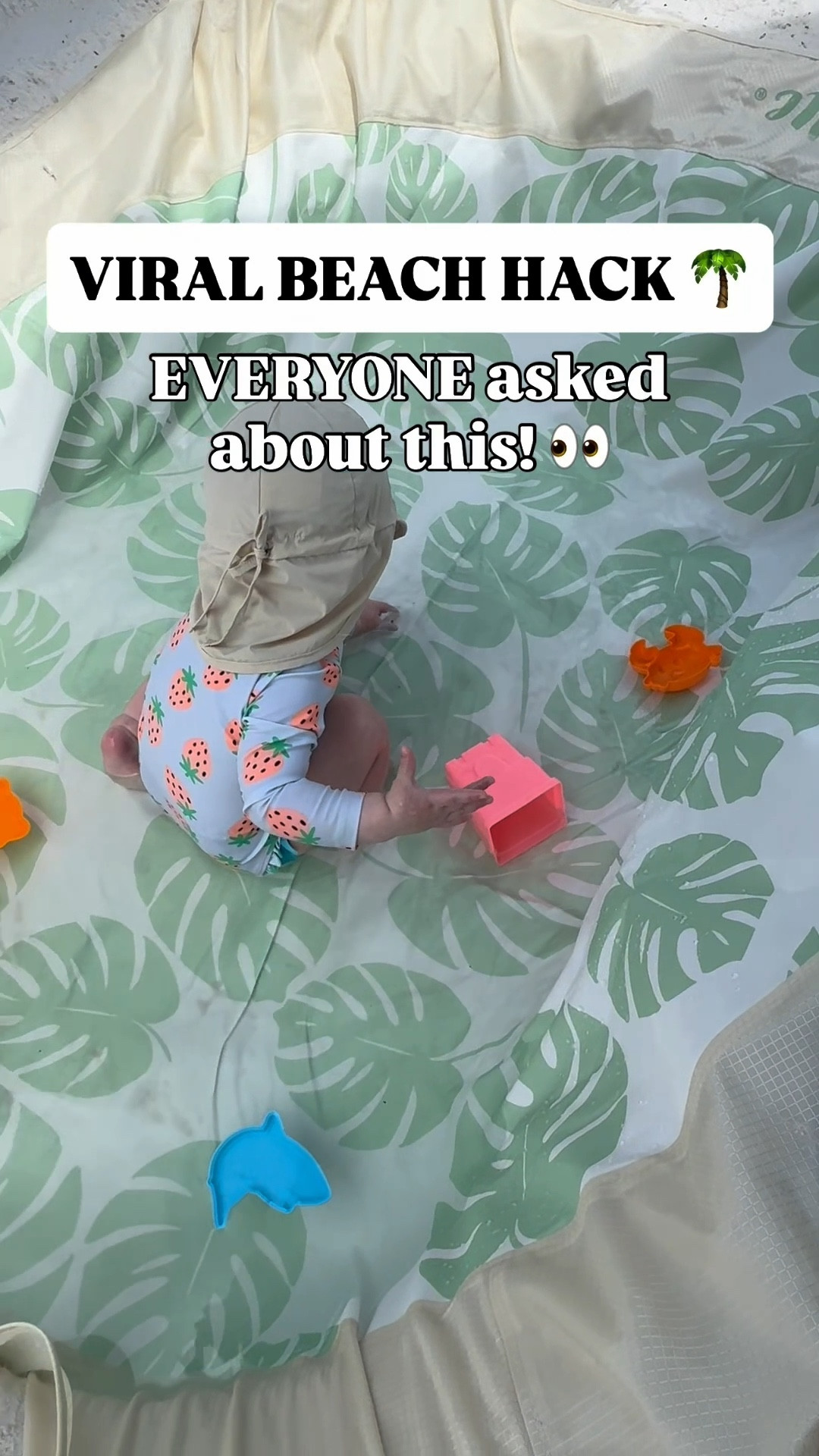 Beach day must-have for babies and toddlers! This genius portable baby beach pool is the ultimate mom hack for safe, easy water play at the beach. Just dig a shallow hole, anchor the corners with sand, and fill it up with ocean water using the included bag.

Perfect for travel, family beach vacations, and keeping little ones cool and happy without chasing them in the waves.

✅ Toddler beach essential
✅ Baby-safe splash pool
✅ Easy beach setup
✅ Summer travel gear for kids
✅ Family beach trip must-have
✅ Warm-weather toddler accessories

#LTKTravel #LTKBaby #LTKSwim