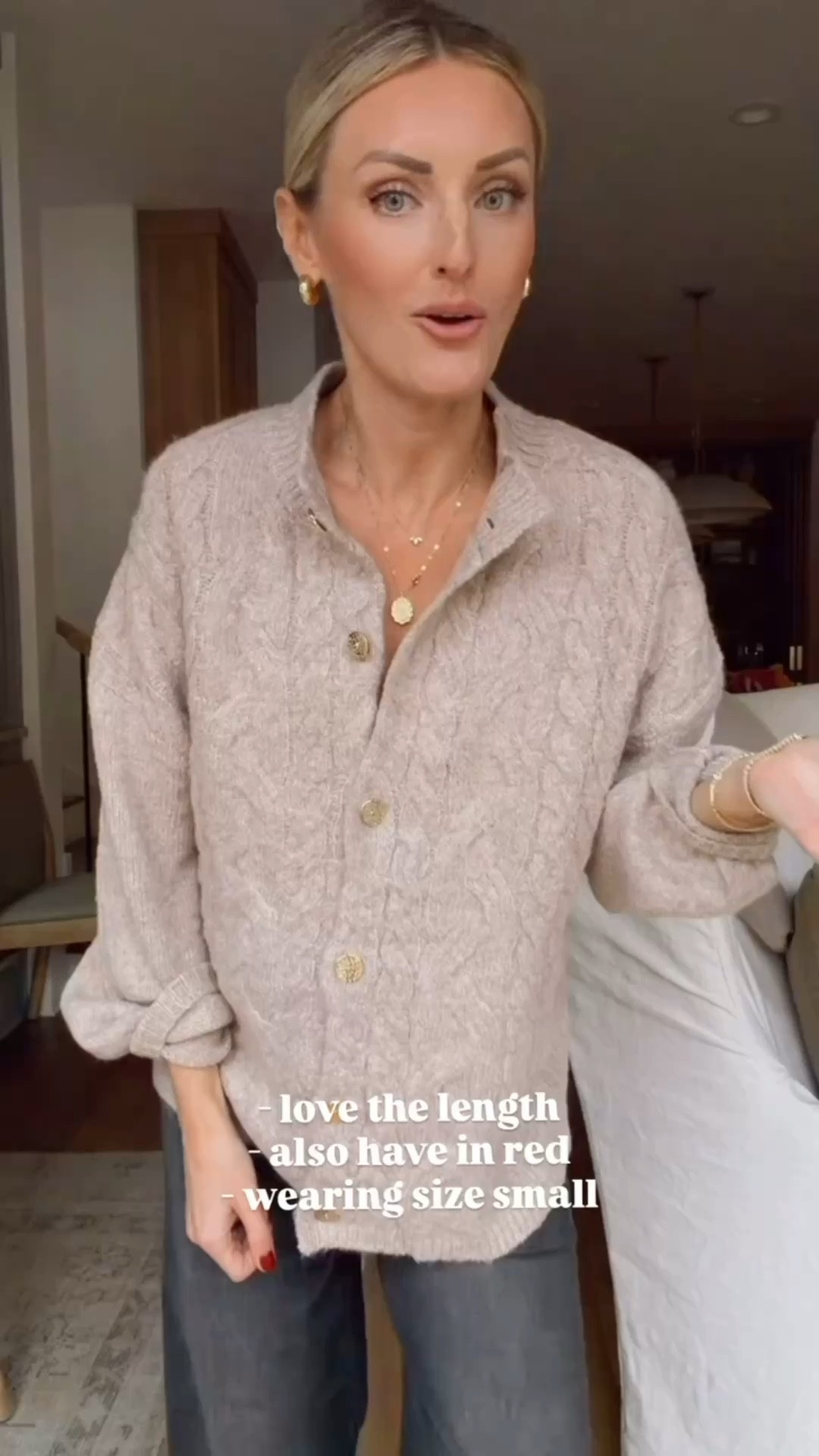 This neutral cardigan is an Amazon find under $50! I love the texture on the front of it! The collar is really nice, and the buttons are functional! I also got it in red! Wearing S/25!

Loverly Grey, Amazon, neutral cardigan, sweater, winter sweater, maternity jeans

#LTKSeasonal