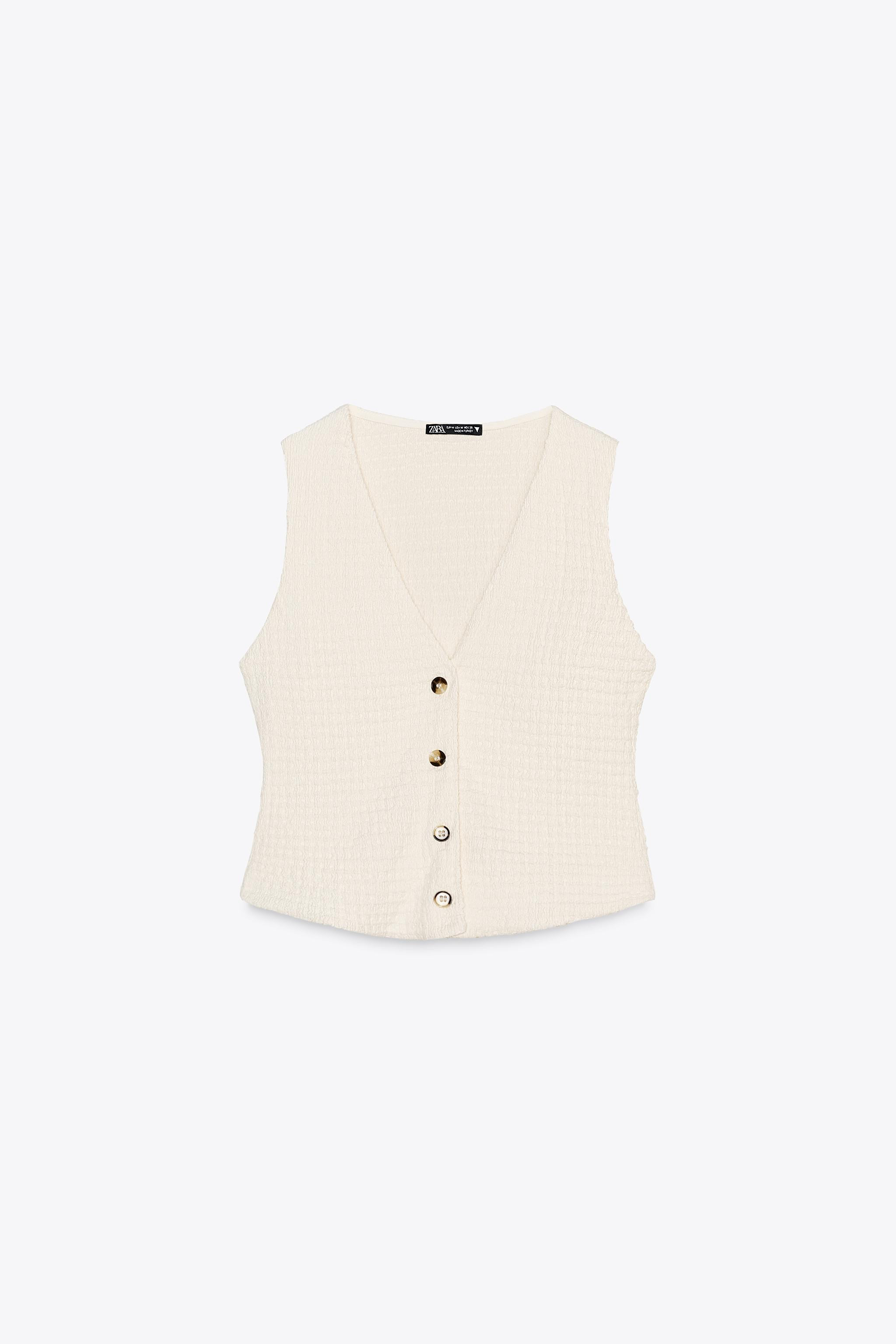STRUCTURED VEST TOP | Zara US