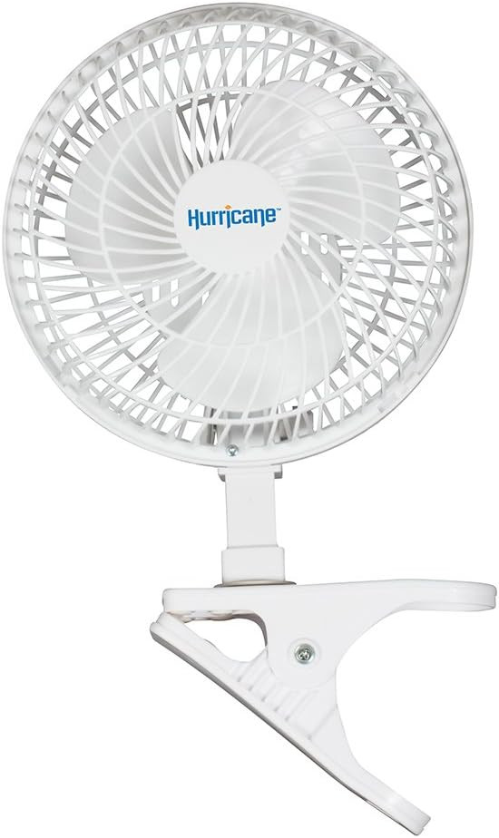 Hurricane HGC736520 Classic Series Clip Fan, 6", 6-Inch, White | Amazon (US)