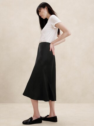 Midi Slip Skirt | Banana Republic Factory