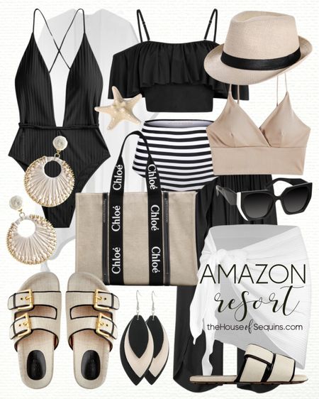 Shop these Amazon Vacation Outfit and Resortwear finds! Beach travel outfit, bikini, swimsuit coverup, straw fedora, beach bag, Chloe tote bag, harem pants, linen tote, J.Crew Marlow sandals, Bottega patch mule slide sandals and more! 

Follow my shop @thehouseofsequins on the @shop.LTK app to shop this post and get my exclusive app-only content!

#liketkit #LTKtravel #LTKstyletip #LTKswim
@shop.ltk
https://liketk.it/4zDSz