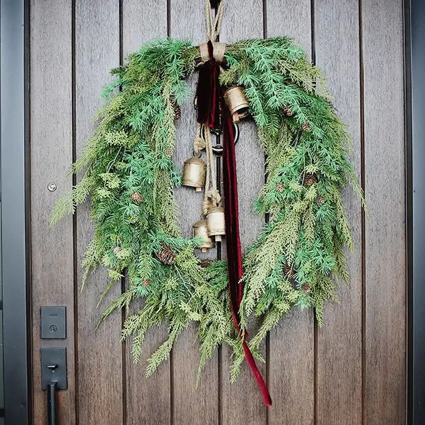 Iron Bells on Rope Hanger | Antique Farm House