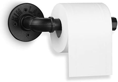 Elibbren Industrial Pipe Toilet Paper Holder, Heavy Duty DIY Vintage Rustic Iron Roll Tissue Wall... | Amazon (US)