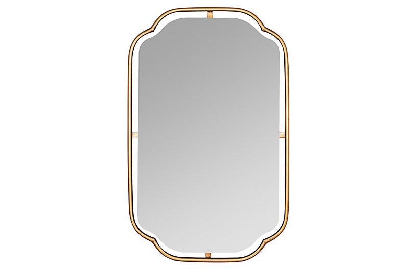 Madix Wall Mirror, Gold | One Kings Lane