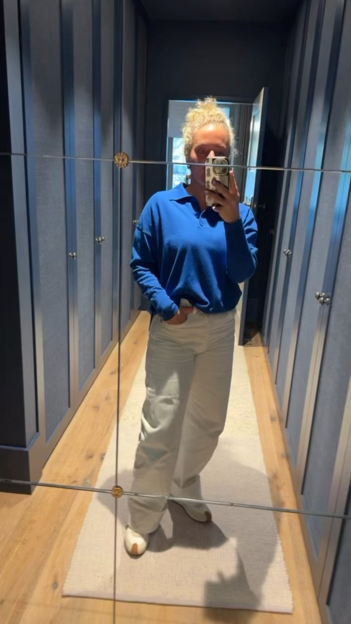 My new favourite piece lately! This blue collared long sleeve it’s divine! 💙 I’ve paired it with my Citizens of Humanity white jeans (best cut and fit btw worth the price), white tank top and my trusty Loewe sneakers. I’ve linked my exact blue long sleeve, white jeans, sneakers and lots of similar options too! 😇

#LTKaustralia #LTKstyletip #LTKautumn