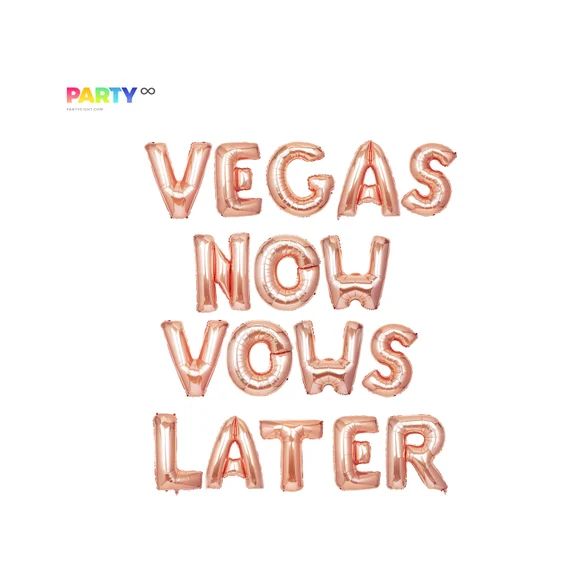 Vegas Bachelorette Party Balloons  Vegas Now Vows Later  - Etsy | Etsy (US)