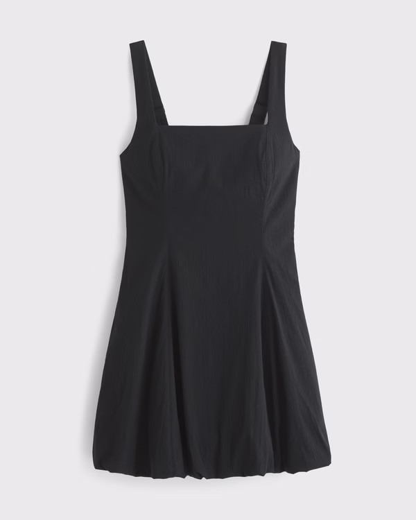 Women's The A&F Mila Bubble Hem Mini Dress | Women's New Arrivals | Abercrombie.com | Abercrombie & Fitch (US)