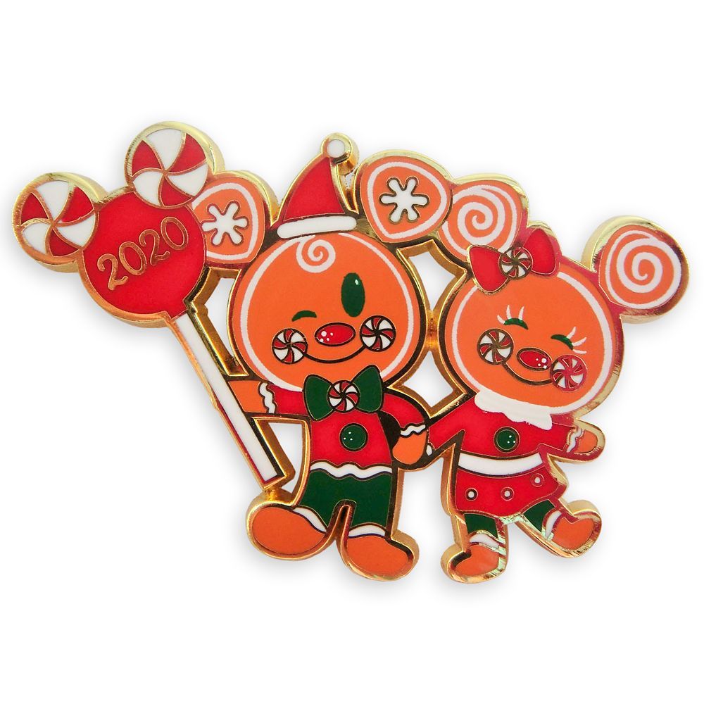 Mickey and Minnie Mouse Gingerbread Holiday 2020 Pin | Disney Store