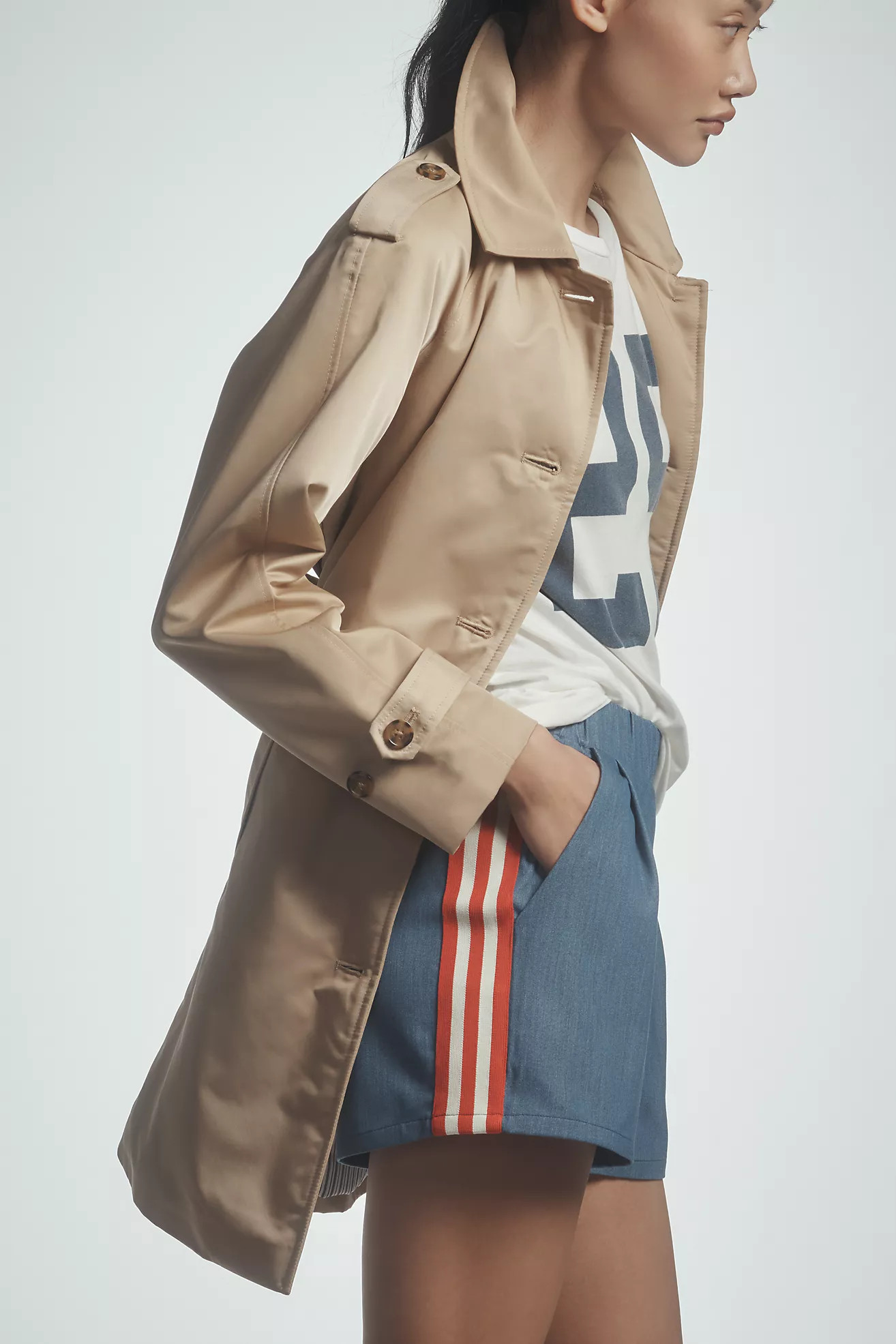 Ellen Tracy Belted Trench Coat | Anthropologie (US)