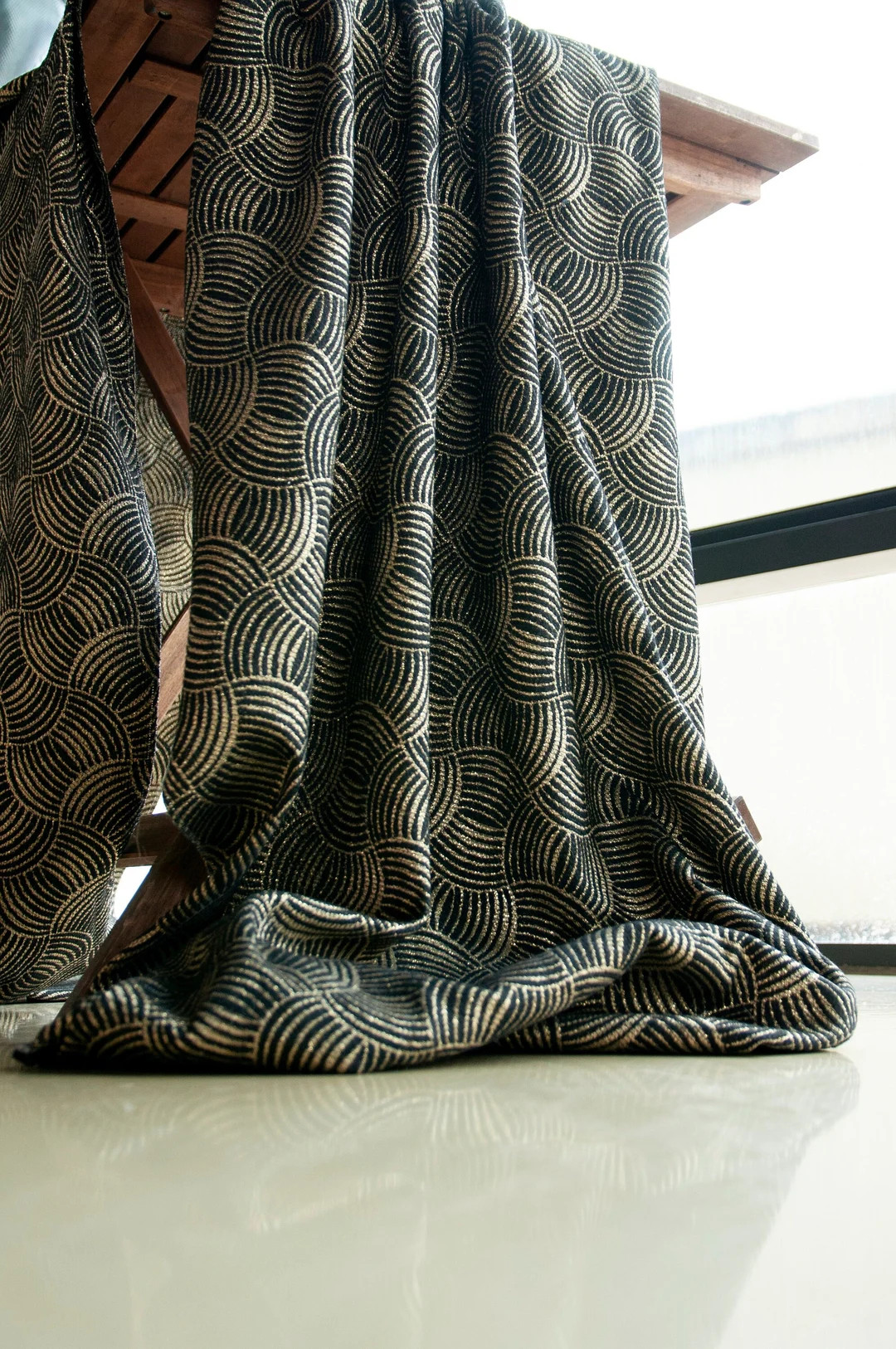 Cotton Drapery Curtains Curtain Panels Art Deco Curtains - Etsy | Etsy (US)