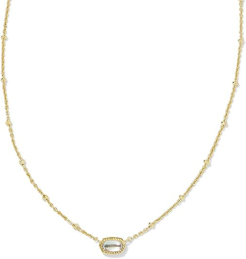 Kendra Scott Mini Elisa 14k Gold-Plated Satellite Short Pendant Necklace, Fashion Jewelry for Wom... | Amazon (US)