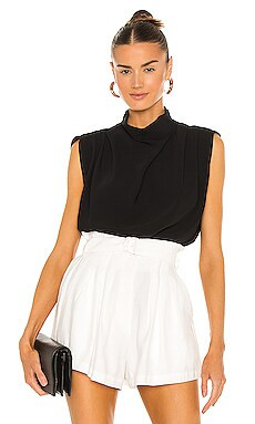 Amanda Uprichard Sleeveless Fabienne Top in Black from Revolve.com | Revolve Clothing (Global)