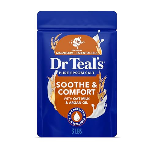 Dr Teal's Epsom Salt Magnesium Soak, Soothe & Comfort with Oat Milk & Argan Oil, 3 lbs | Amazon (US)