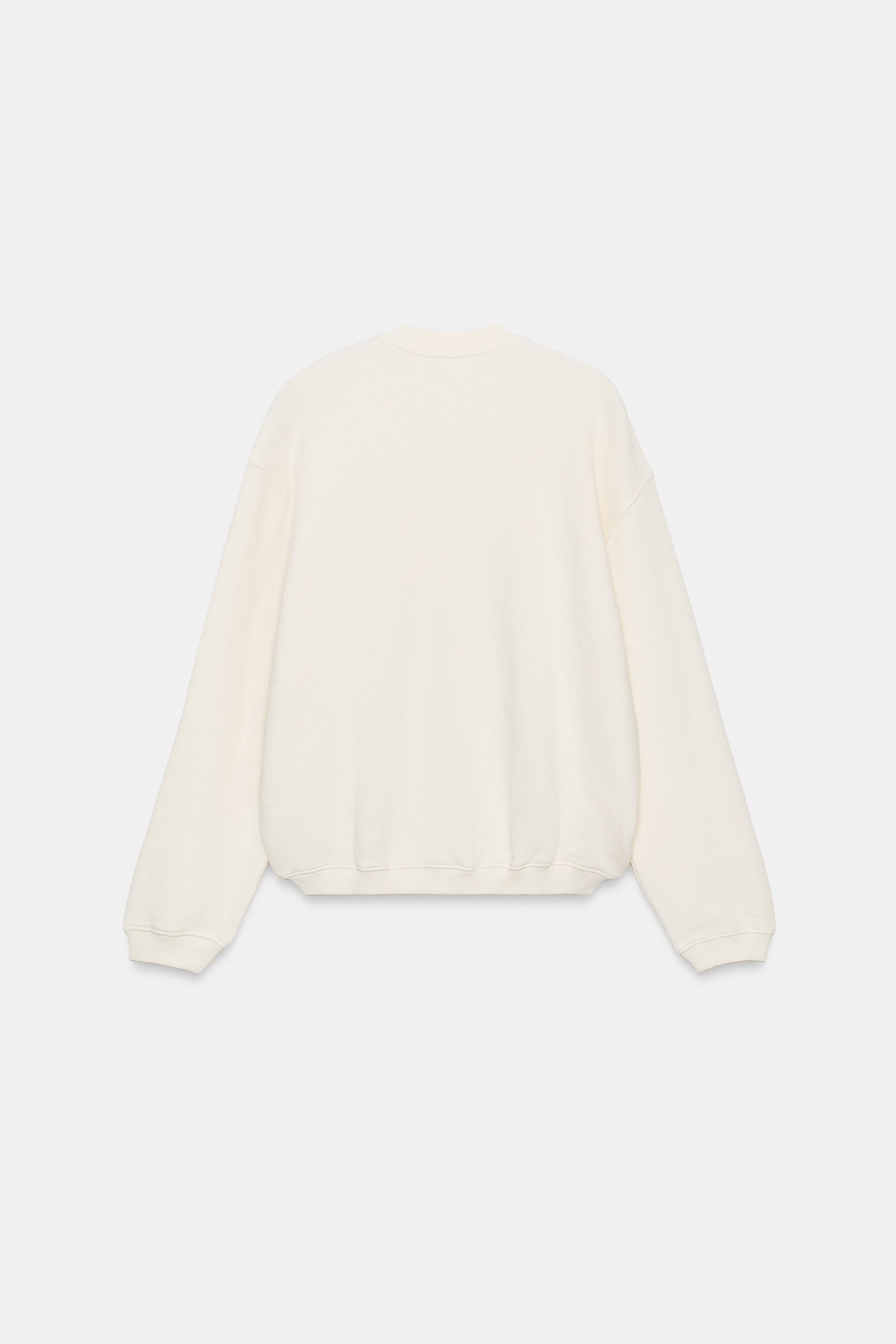 COTTON BUTTON-UP SWEATSHIRT | Zara US