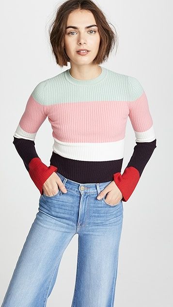 Colorblock Rib Sweater | Shopbop