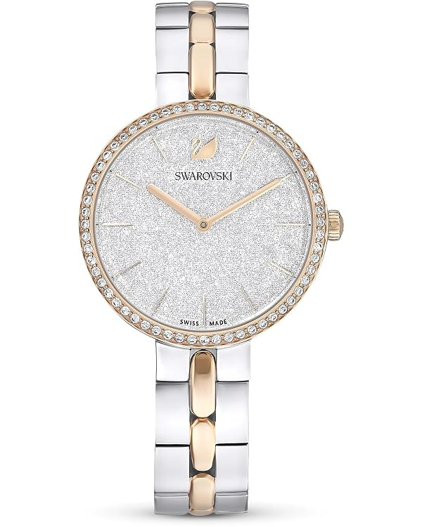 Swarovski Cosmopolitan Crystal Watch, Clear Crystals, Rose Gold Tone Finish, Swiss Made, Part of ... | Amazon (US)
