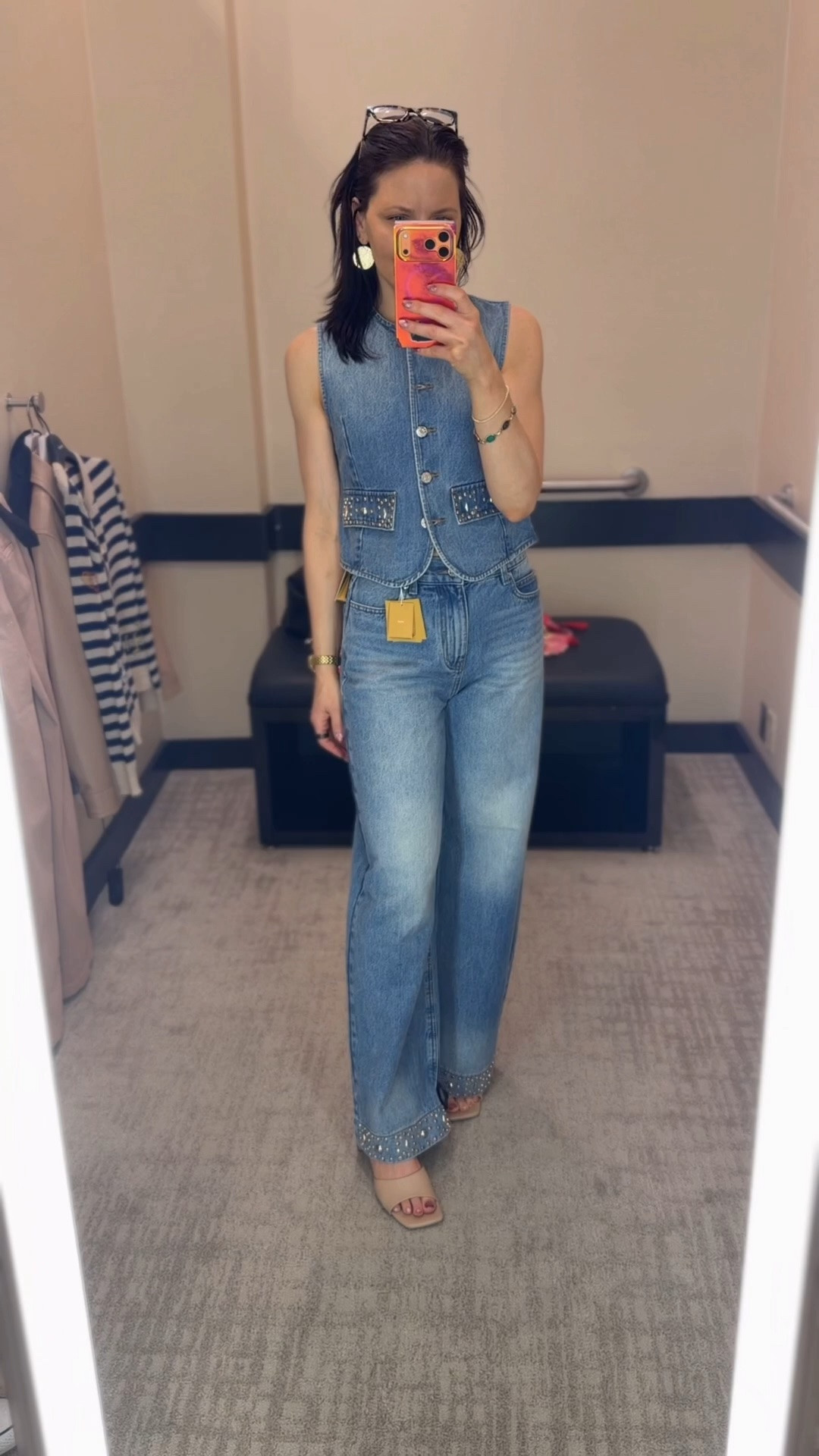 I have been on the hunt for the perfect denim vest and jeans set for what feels like forever… and today was finally the day. 🙌💙 I found the one. And the best part? It was 50% of! 

I did the searching so you don't have to. 🙌 Comment Shop for the 🔗🔗 to this set and follow along for more fashion finds that are worth it. 

#DenimSet #DoubleDenim #DenimVest #DenimStyle #DenimOutfit #OOTD #SummerStyle #ClassicStyle #TimelessFashion #CapsuleWardrobe #SaleFind #StyleOver40 #FashionOver40 #EverydayStyle #LTKStyle #LTKFinds #WeekendStyle