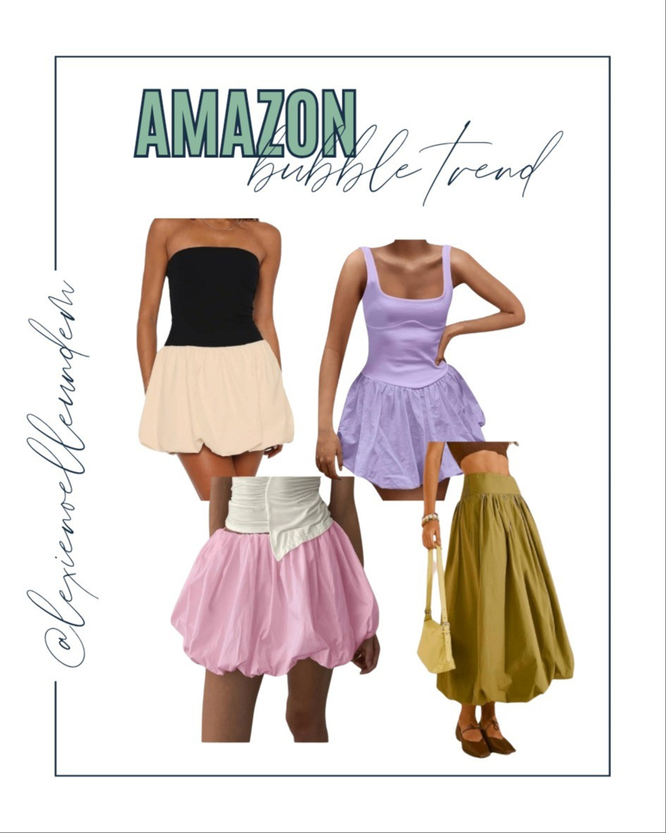 Trending on amazon! Bubble skirts and dresses. Are these a yay or nay for you?! 

#LTKFindsUnder50 #LTKStyleTip #LTKMidsize