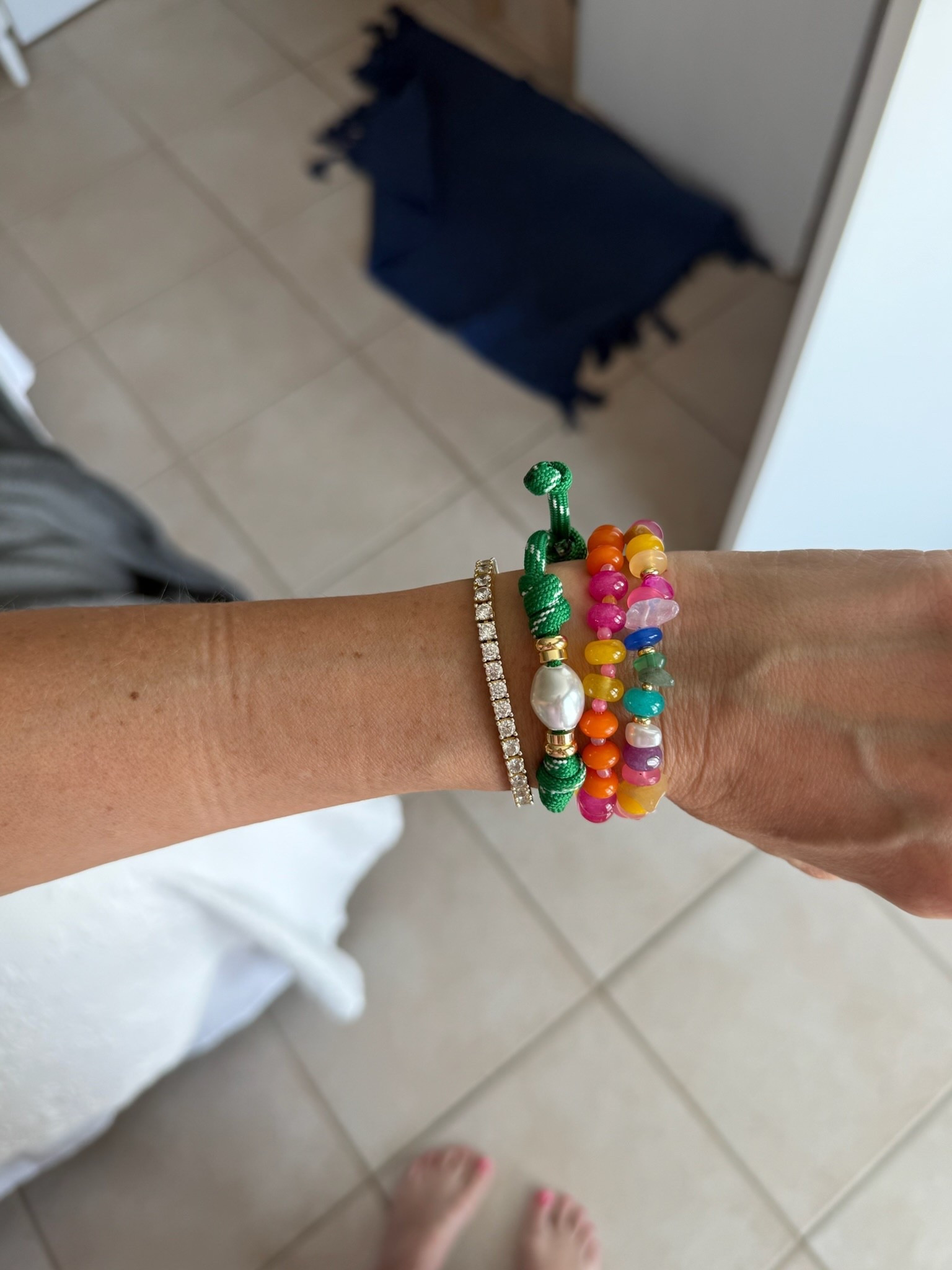 Such a fun bracelet stack for vacation!!! 

#LTKmomlife #LTKTravel #LTKBeauty