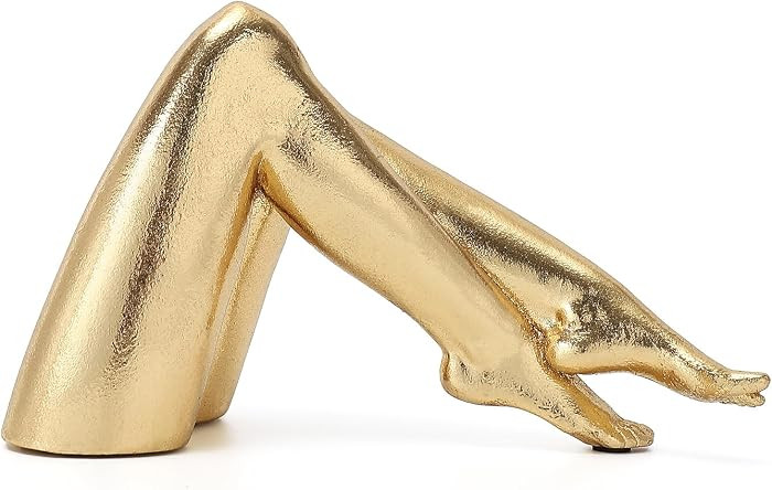 Golden Legs Sculpture Elegant Resin Home Decor Legs Statues Versatile Indoor/Outdoor Ornament, Be... | Amazon (US)