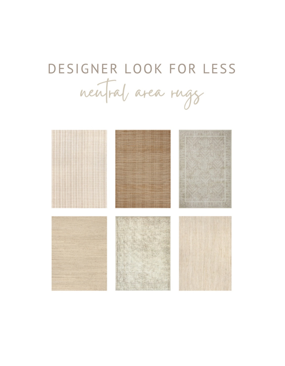 A roundup of my favorite neutral area rugs plus rug pads! 

Vintage rugs, living room rugs, bedroom rugs, jute rugs, woven rugs, neutral home, organic home

#LTKHome