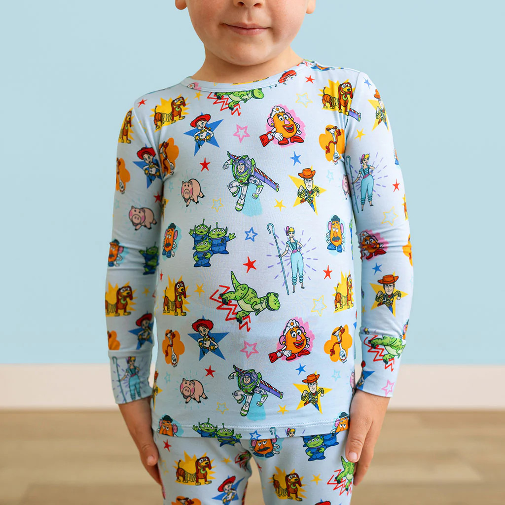 Character Blue Long Sleeve Disney Toy Story Time Classic Pajama Set | Posh Peanut\u00ae | Posh Peanut
