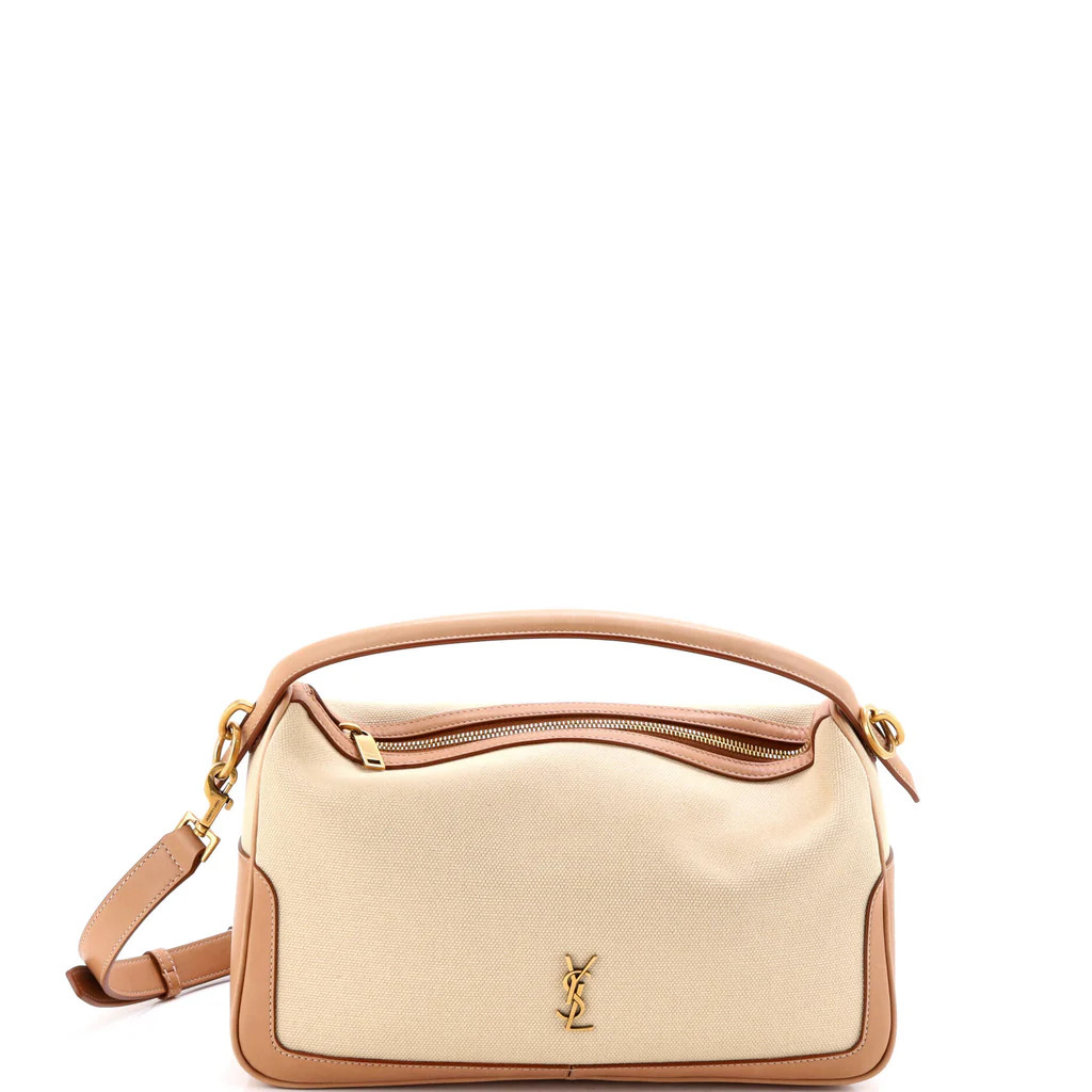 Supple Camera Top Handle Bag Canvas and Leather | Rebag