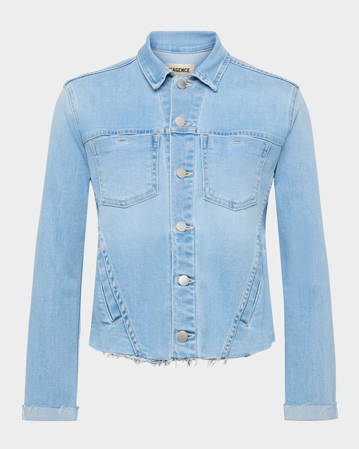 Janelle Cut-Off Denim Jacket | Neiman Marcus