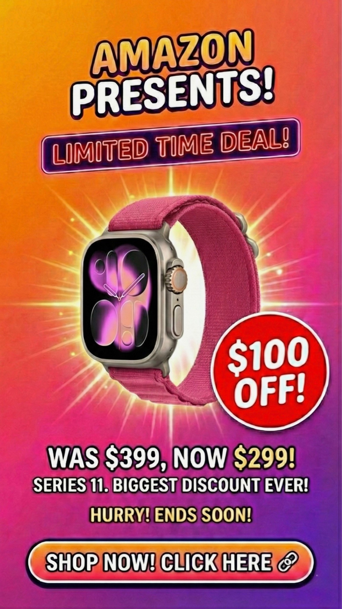 

⌚️ DEAL ALERT: The Apple Watch Series 11 is on SALE!

If you’ve been waiting for the right moment to upgrade your wrist game, this is it. The Apple Watch Series 11 just hit a major price drop, and it’s the perfect time to snag one before they sell out.

From the refined, thinner design to the lightning-fast charging and advanced health insights (that sleep apnea detection is a game changer!), it’s easily my most-used tech essential. Whether you’re hitting a new PR at the gym or just trying to stay on top of your notifications in style, the Series 11 does it all.

Why I’m Obsessed:
 * Larger, Brighter Display: Easier to read even in direct sunlight.
 * Advanced Health Tracking: Heart rate, ECG, and blood oxygen levels at your fingertips.
 * Style Meets Function: Pairs perfectly with everything from workout sets to office wear.

#AppleWatch #TechDeals #AppleWatchSeries11 #WearableTech #LTKsalealert #Smartwatch #FitnessTracker #TechStyle


#LTKSaleAlert #LTKfitnessgoals