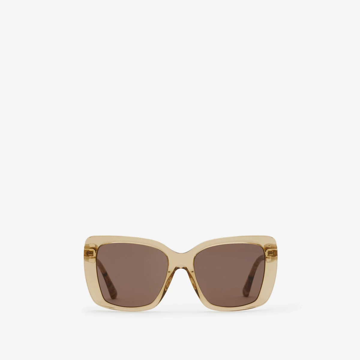 Burberry Sonnenbrille „Tubular" mit eckiger Fassung in Check | Burberry (DE)