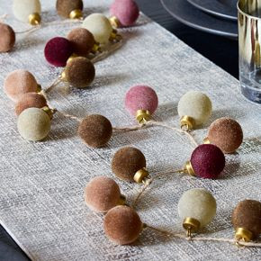 Flocked Ball Garland | West Elm (US)
