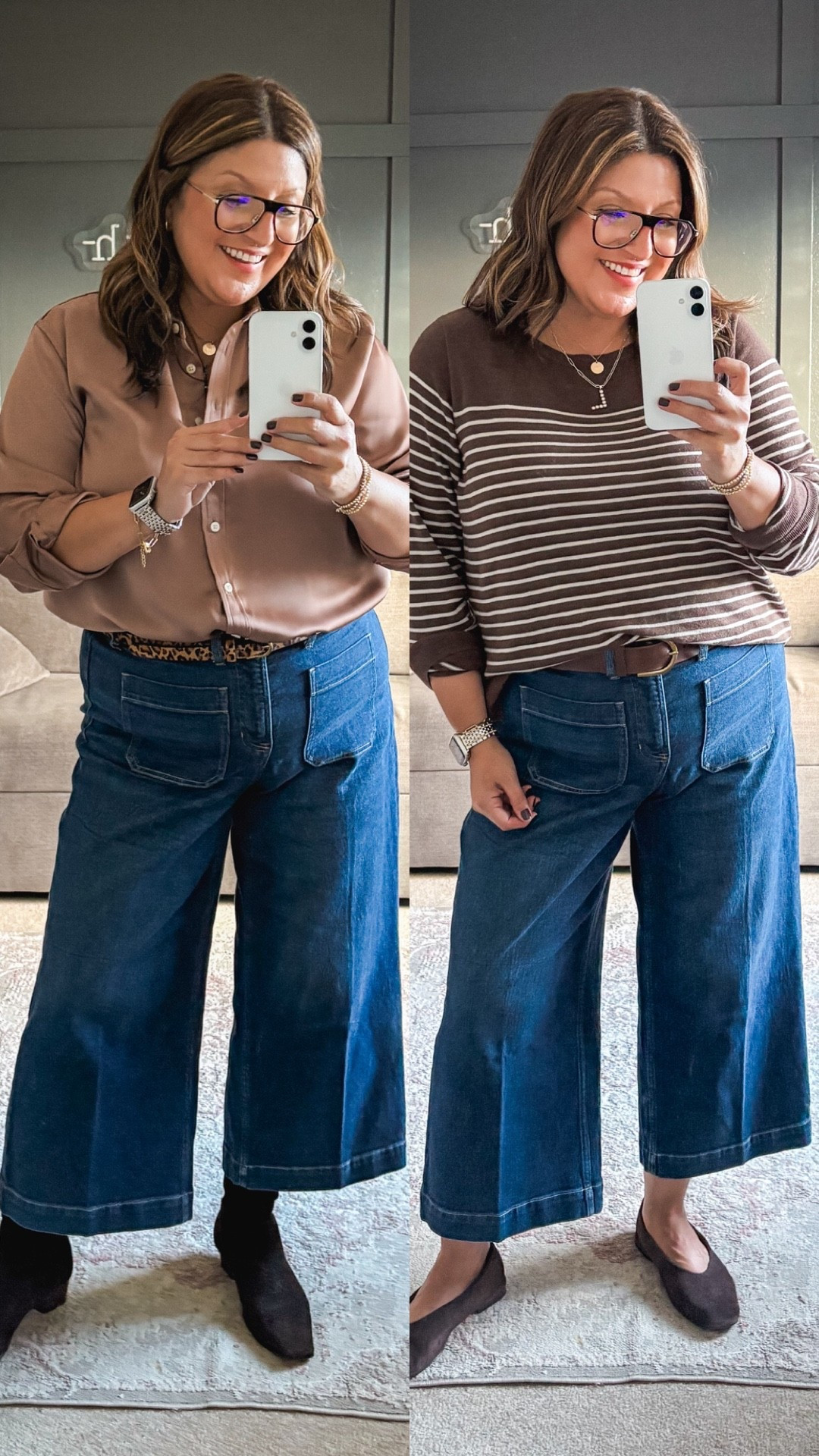 @Spanx denim is not messing around.
I’m in the Cropped Wide-Leg Jeans, XL Petite (they run long, so I went petite).
Snatched waist, no shapewear, just confidence.
Don’t forget code LESLIXSPANX for 15% off new customers. #spanxpartner

#LTKOver40 #LTKMidsize #LTKStyleTip