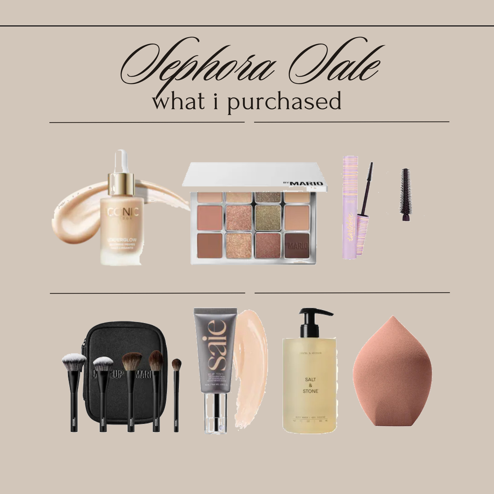 What I got this past weekend during the Sephora sale!!  

 

#LTKSeasonal #LTKSaleAlert #LTKBeauty