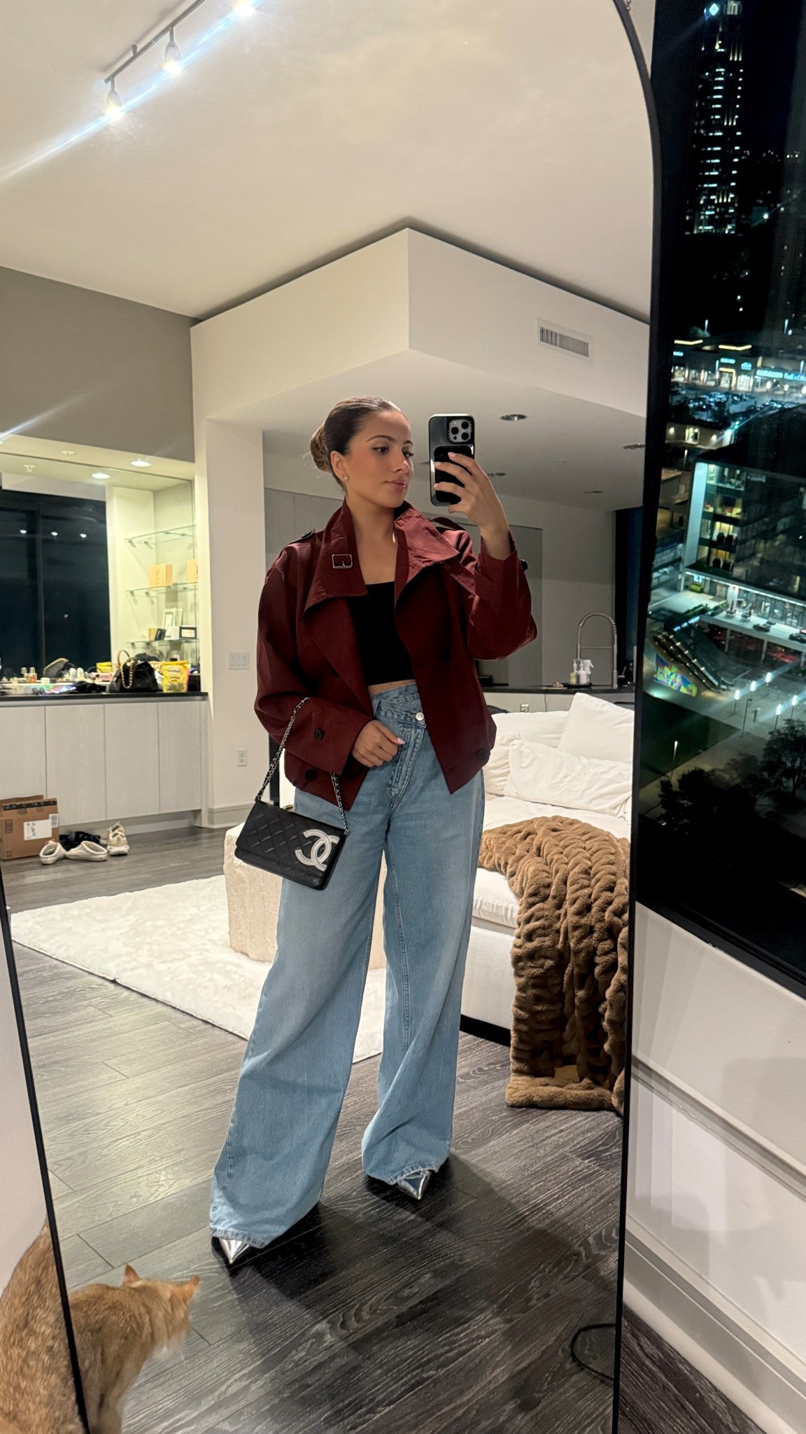 Size XS in jacket, runs big! TTS shoes and jeans TTS also! Baggier fit for jeans 

#LTKStyleTip