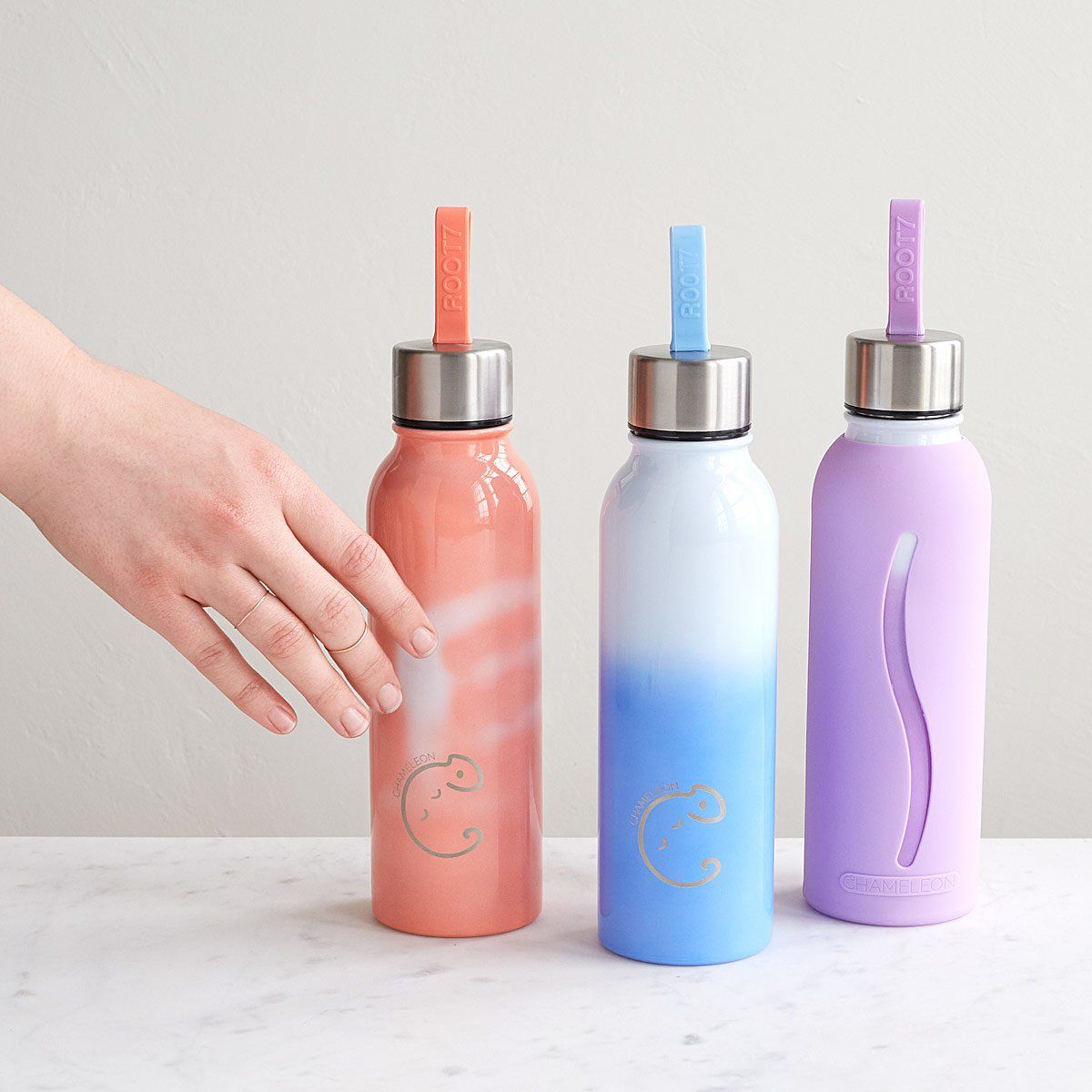 Color-Changing Water Bottle | Chameleon | UncommonGoods