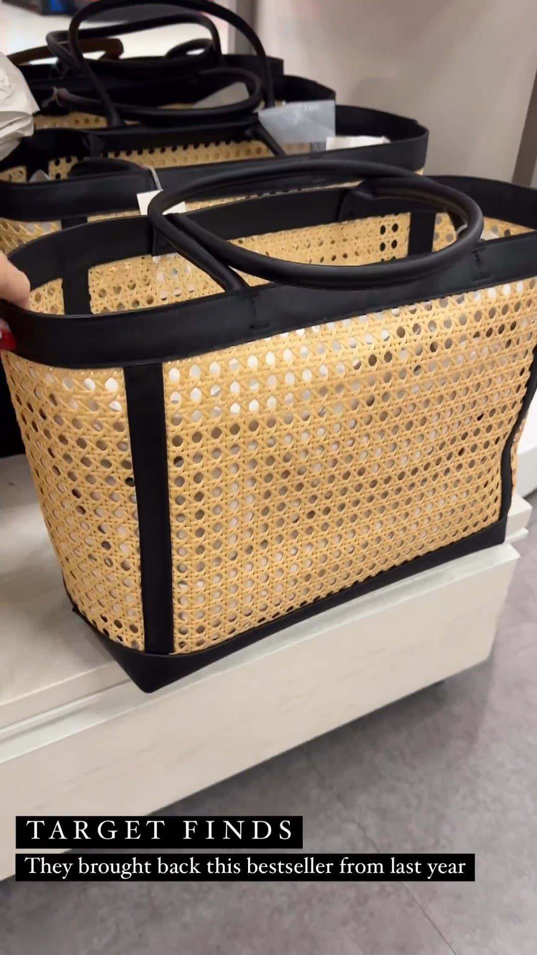 The always trending rattan tote is back, I’ve linked all the price points for you, but this target find is a steal.

Target style | beach tote | pool tote | spring break | vacation outfit | beach outfit 

#LTKWatchNow #LTKItBag #LTKFindsUnder50