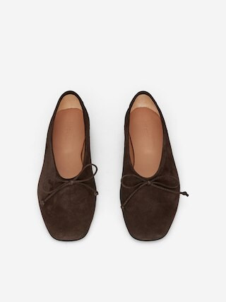 Suede Ballerina – Brown – Women – ARKET GB | Arket UK