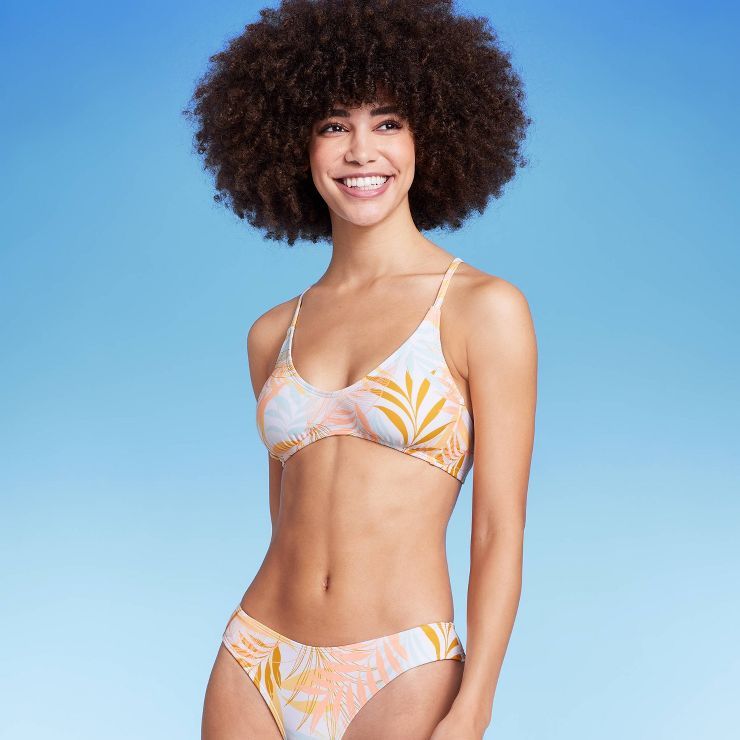 Women's Scoop Bralette Bikini Top - Wild Fable™ Tropical Print | Target