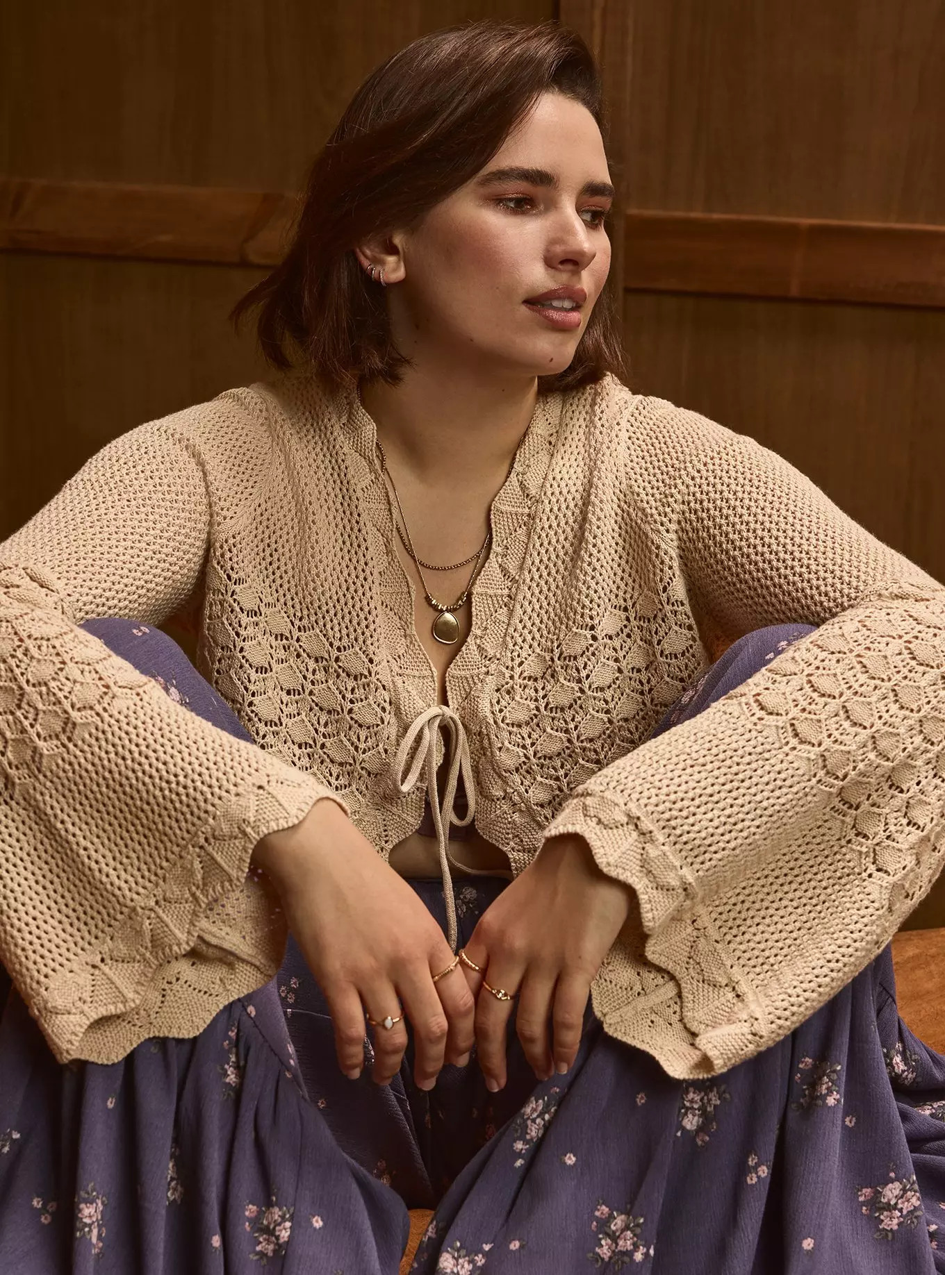 Festi Cropped Tie Front Cardigan | Torrid (US & Canada)