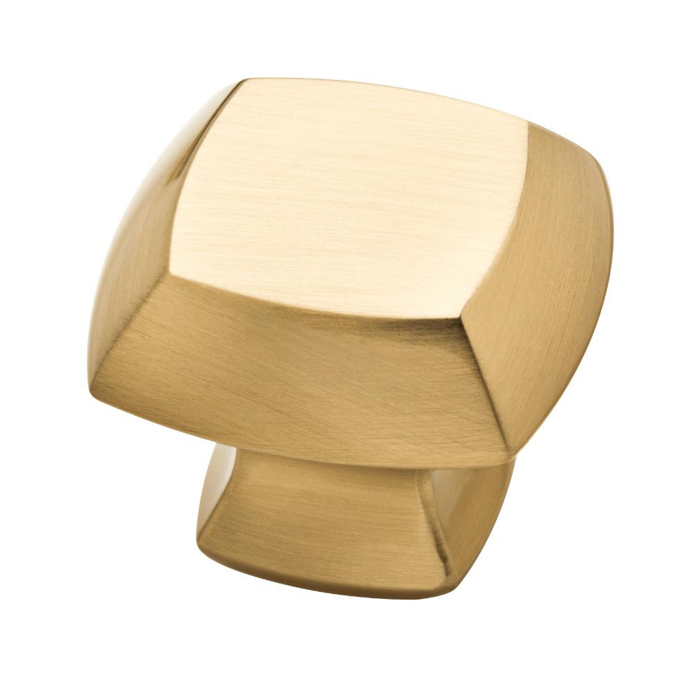 Mandara 1-1/4 in. (32mm) Champagne Bronze Square Cabinet Knob | The Home Depot