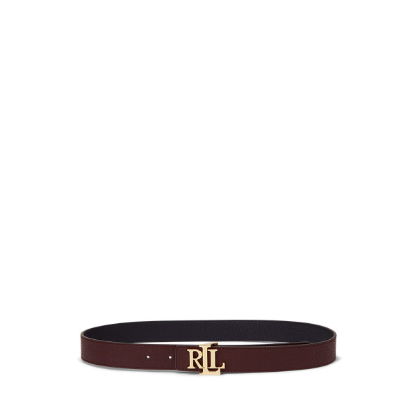 Ceinture réversible à logo en cuir pour Women | Ralph Lauren® BE | Ralph Lauren (BE & NL)