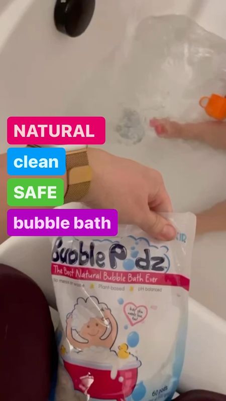 Did you know that bubble bath is so bad for you/your kids. It can cause skin irritation, infection, and eczema. However, my kids LOVE bubble baths, so you can imagine my excitement when I found a clean and safe alternative! This works wonderful! We love them! 

#LTKVideo #LTKKids #LTKU