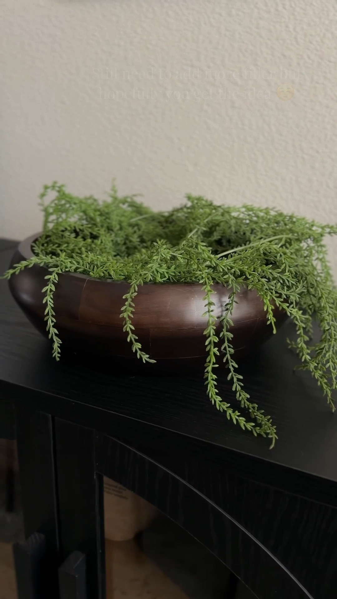 Girl math says I saved myself $200 by getting the At Home version of this gorgeous dark brown acacia bowl!! Comes in multiple wood tones but I’m here for this color! 🤎🤎🤎🤎 The Arhaus version is definitely worth the splurge if you can swing it but if you’re on a budget, this one is PERFECT!! 🤩