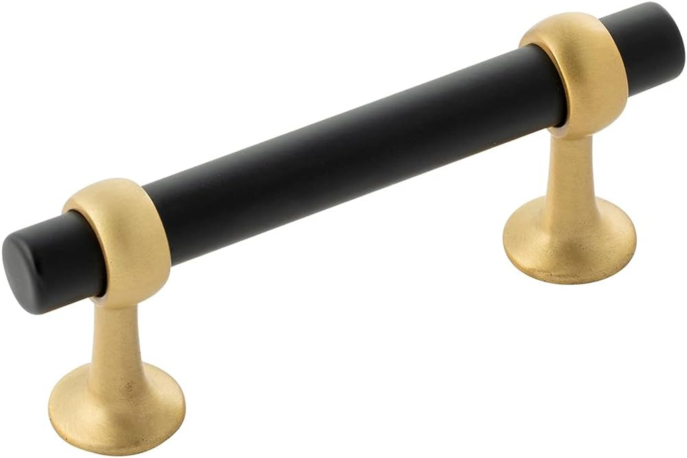 Belwith-Keeler B077522-MBBGB Ostia Collection Pull 3 Inch Center to Center Matte Black and Brushe... | Amazon (US)