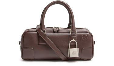 Amazona 23 cropped bag in shiny calfskin - LOEWE | 24S US