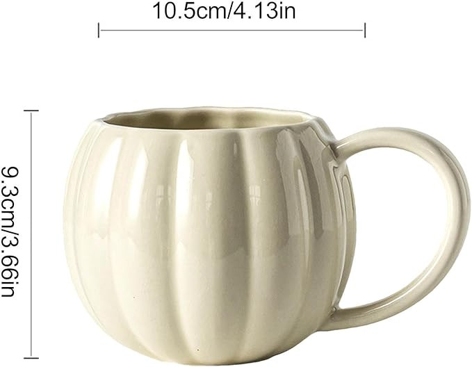 DAMLUX Pumpkin Coffee Mug, Halloween Mug, Ceramic Adorable Cute Pumpkin Mug, Pumpkin-shaped Fall ... | Amazon (US)